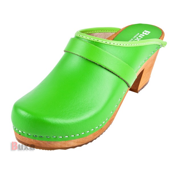 Damen-Clogs mit hohem Absatz OS1 – Grün