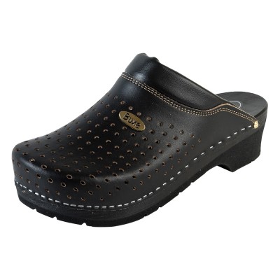 Dřeváky na gumové podrážce SuperComfort FPU11 - celočerné
