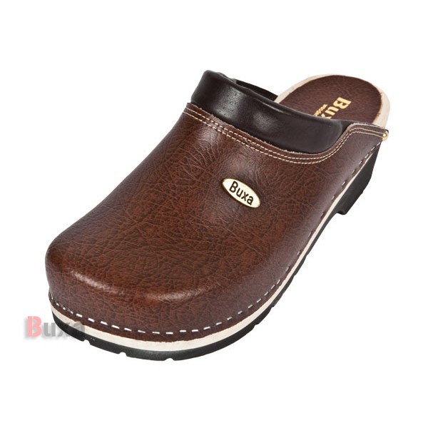 Clogs mit Gummisohle SuperKomfort FPU10 - Braun