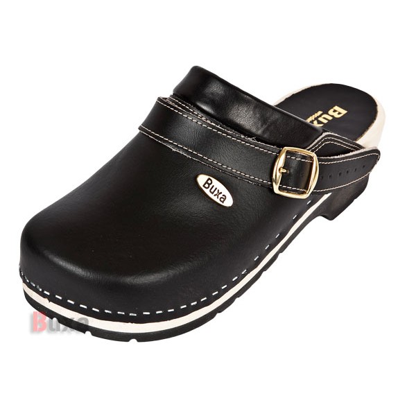 Dřeváky na gumové podrážce SuperComfort FPU10p - černé