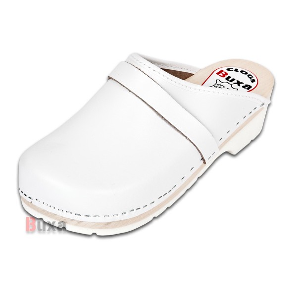 Clogs mit Gummisohle Comfort FPU1 – Weiß