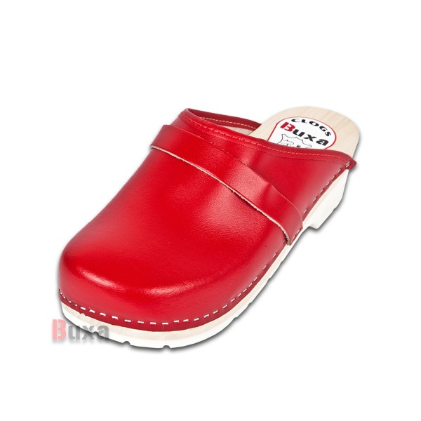 Clogs On Rubber Sole Comfort FPU1 - Red