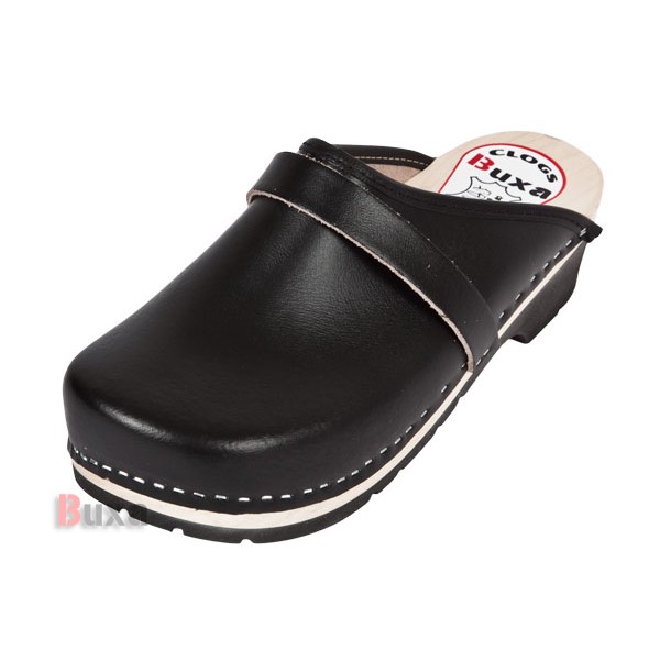 Clogs On Rubber Sole Comfort FPU1 - Black