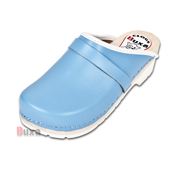 Clogs mit Gummisohle Comfort FPU1 – Blau