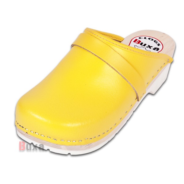 Clogs mit Gummisohle Comfort FPU1 – Gelb