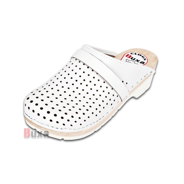 Clogs mit Gummisohle Comfort FPU2 – Weiß