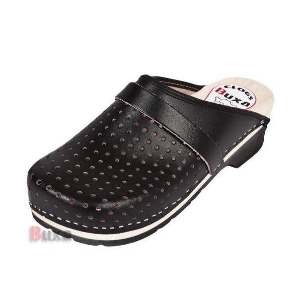 Clogs On Rubber Sole Comfort FPU2 - Black