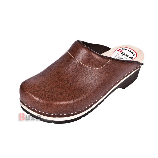 Clogs mit Gummisohle Comfort FPU3 - Braun