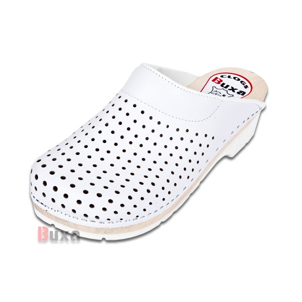 Clogs mit Gummisohle Comfort FPU4 – Weiß