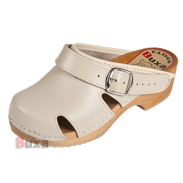 Kinder-Holzschuhe DZOT - Beige