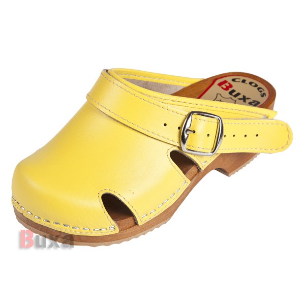 Children's wooden shoes DZOT - Yellow