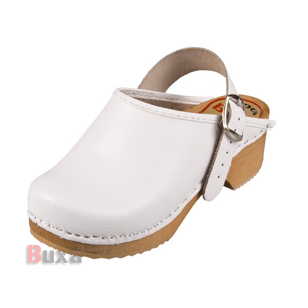 Children's wooden shoes DZPP - White