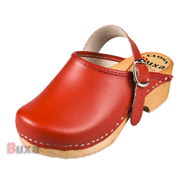 Children's wooden shoes DZPP - Red