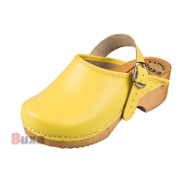 Children's wooden shoes DZPP - Yellow