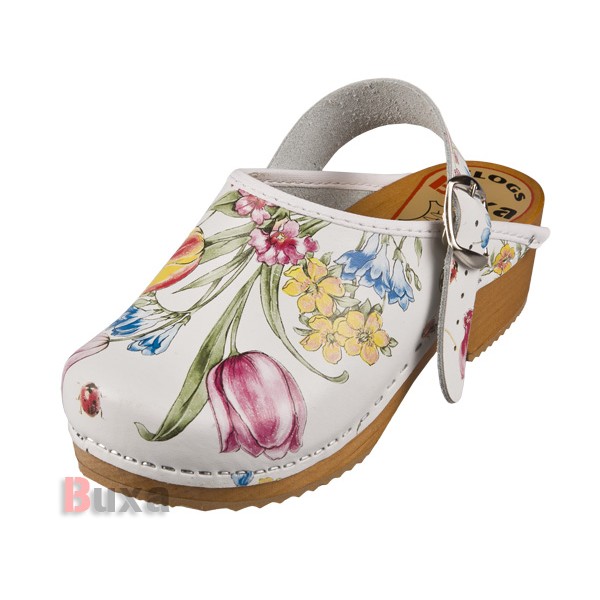 Children's wooden shoes DZPP - Floral