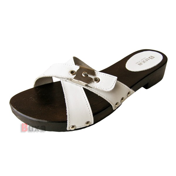 Damen Clogs Flip Flops L10 - Weiß