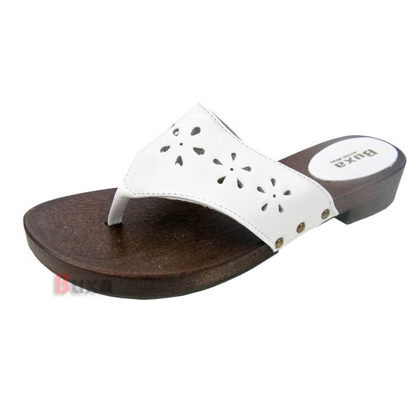 Damen Clogs Flip Flops L30 - Weiß