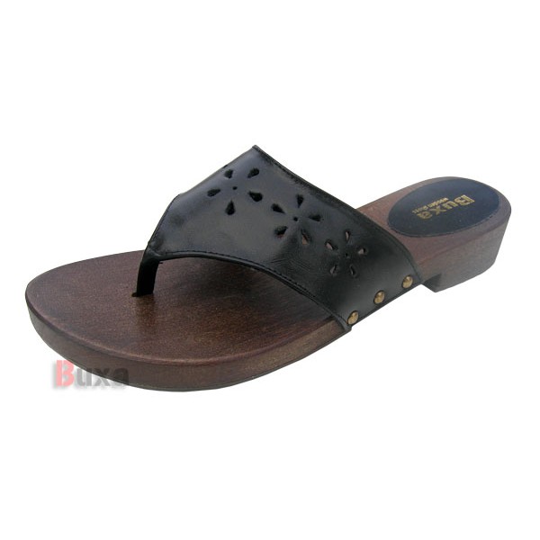 Damen Clogs Flip Flops L30 - Schwarz