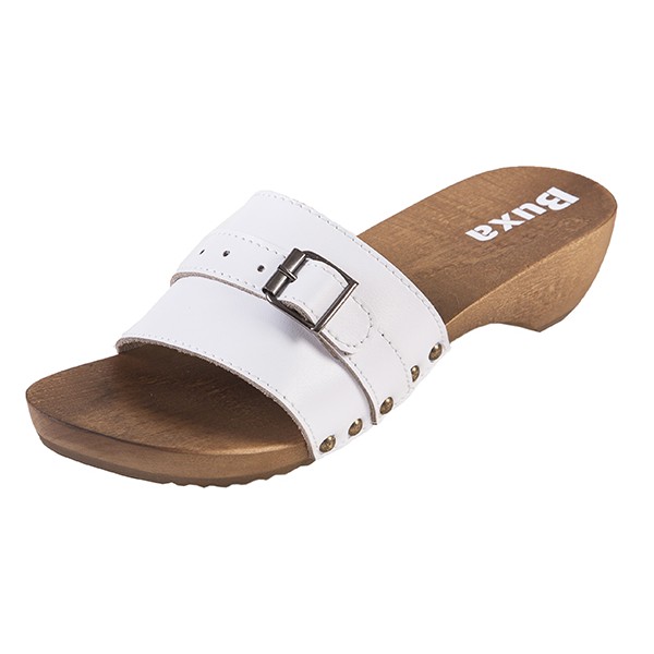 Damen Clogs Hausschuhe TE15 - Weiß