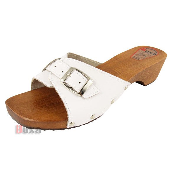 Damen Clogs Hausschuhe R70 - Weiß