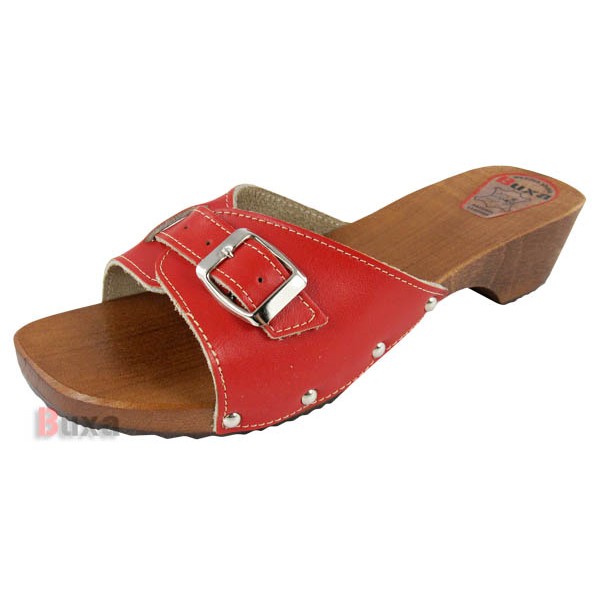 Damen Clogs Hausschuhe R70 - Rot