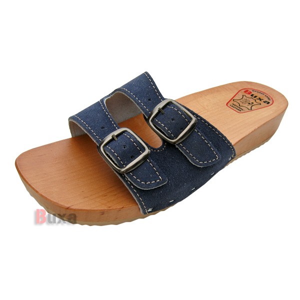 Women's Clogs Slippers S1 - Blue Suede