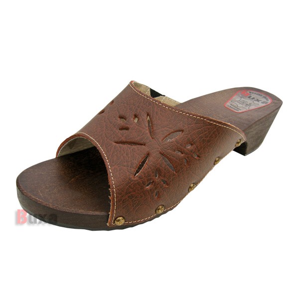 Women's Clogs Flip Flops W10 - Brown