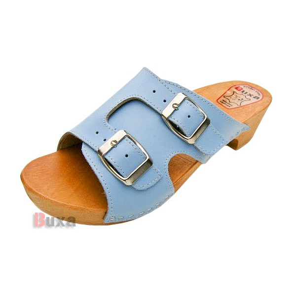 Damen Clogs Hausschuhe W20 - Blau