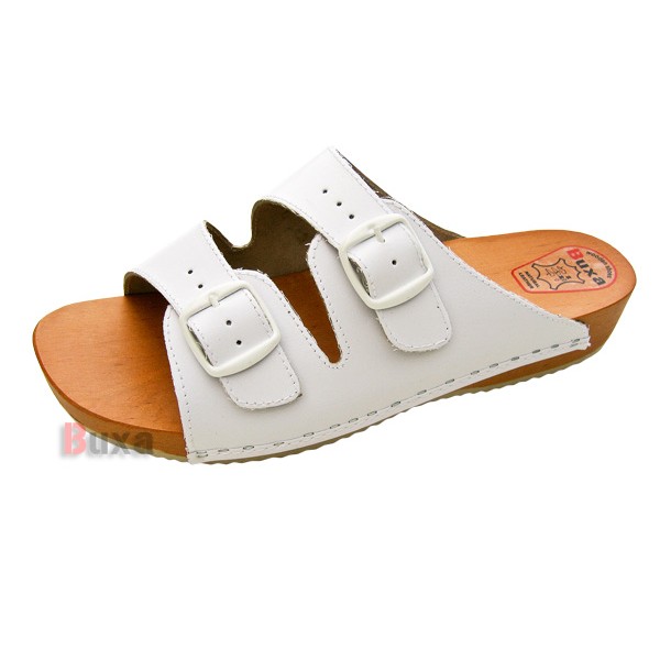 Herren Clogs Hausschuhe SM - Weiß