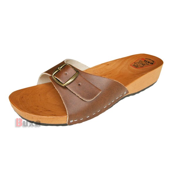 Herren Clogs Hausschuhe SM10 - Braun