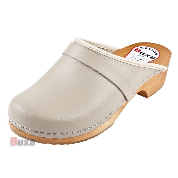 Klasik P1 wooden shoes - Beige