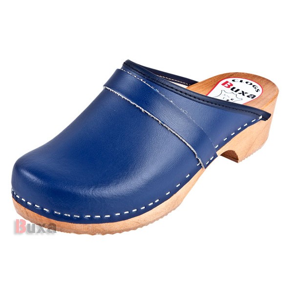 Klasik P1 wooden shoes - Dark blue