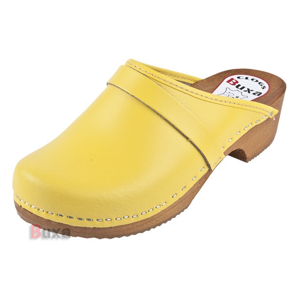 Wooden shoes Klasik P1 - Yellow