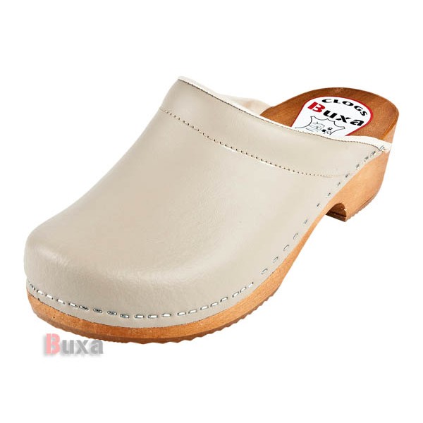 Klasik P3 wooden shoes - Beige