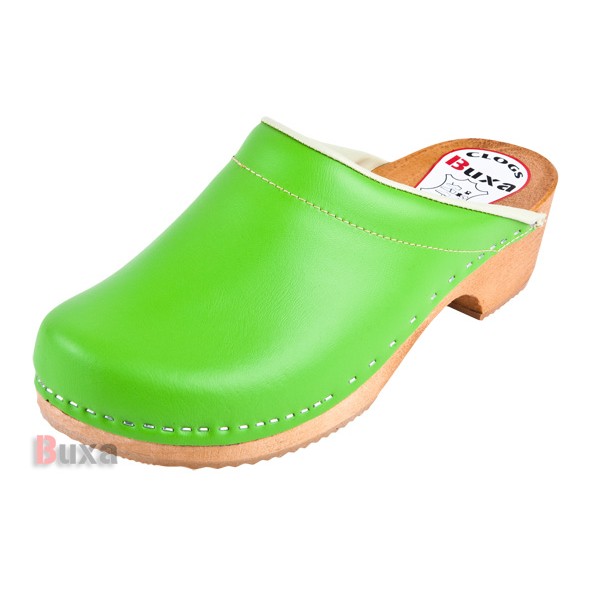 Pantofi din lemn Klasik P3 - Verde