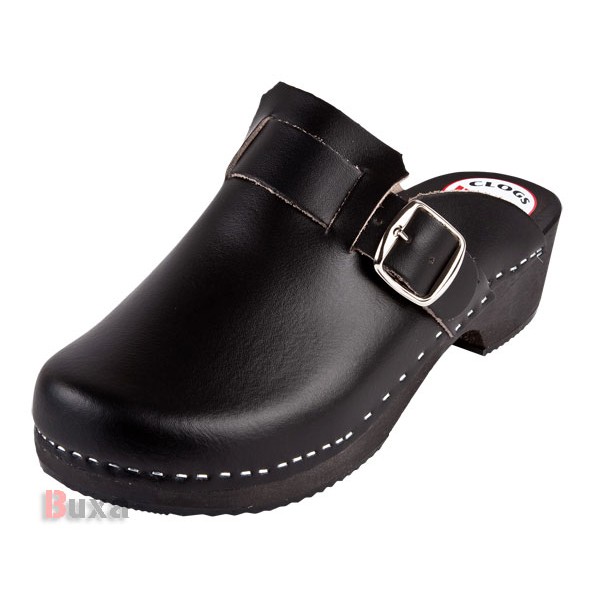 Klasik PM1 wooden shoes - All black