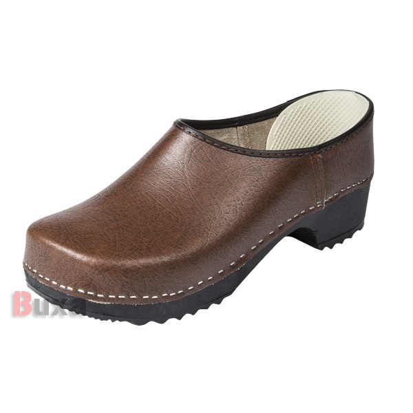 Wooden galoshes ZF1 - Brown