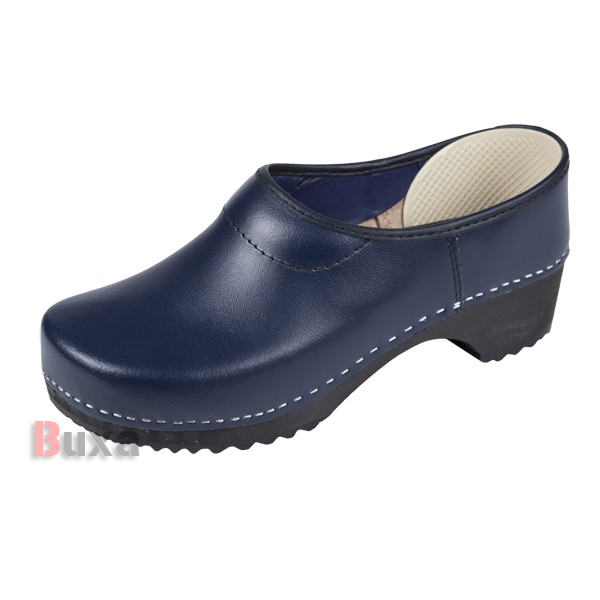 Wooden galoshes ZF3 - Dark blue and black