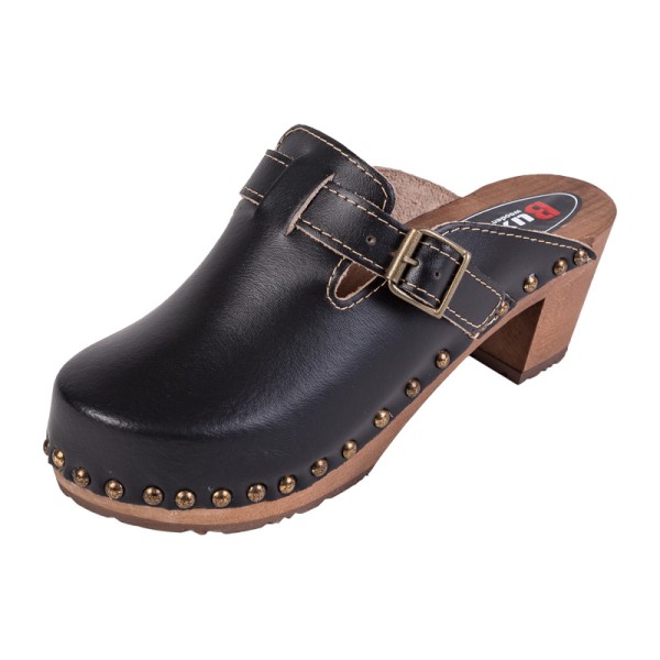 Damen-Clogs mit hohem Absatz OS4 – Schwarz