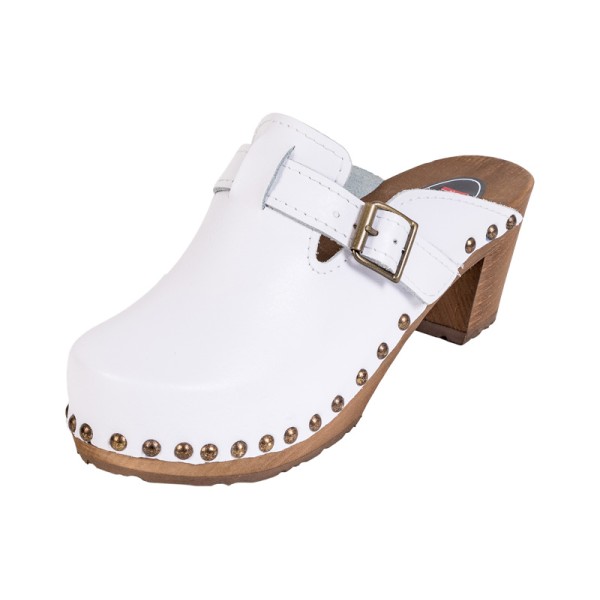 Women's High Heel Clogs OS4 - White