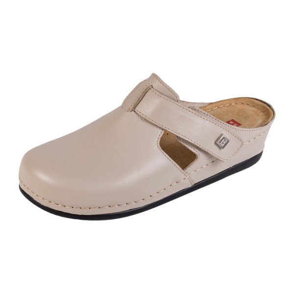 Damen-Clogs mit hohem Absatz OS5 – Schwarzes Nubukleder