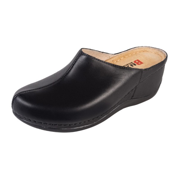 Damen-Clogs mit hohem Absatz OS5 – Braunes Nubukleder