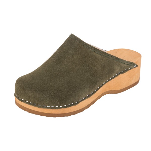 Women's High Heel Clogs OS5 - Light Nubuck