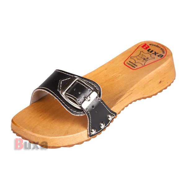 Clogs mit Gummisohle SuperKomfort FPU20 – Dunkelblau und Schwarz