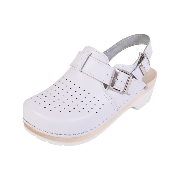 Clogs On Rubber Sole SuperKomfort FPU26 - White