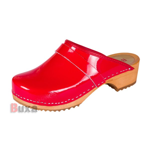 Swedish Wooden Shoes F1 - Shiny Red