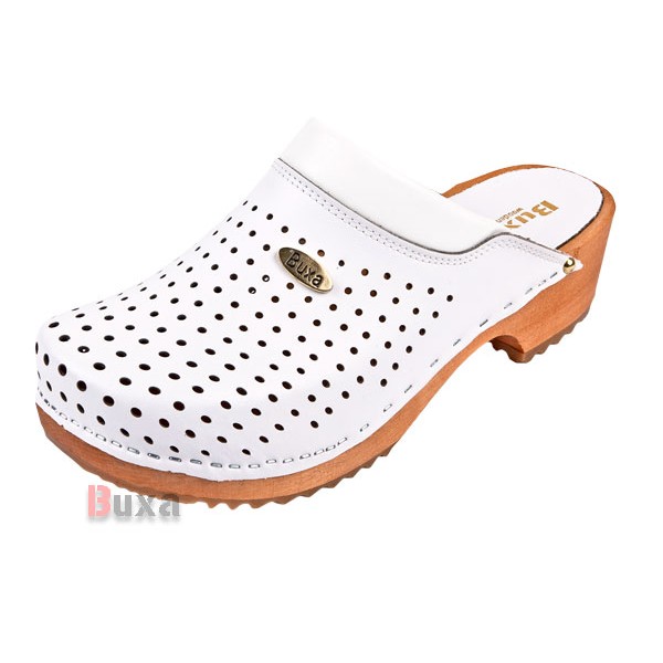 Swedish Wooden Shoes F11 - White