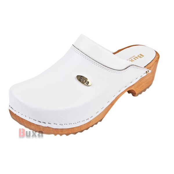 Swedish Wooden Shoes F10 - White