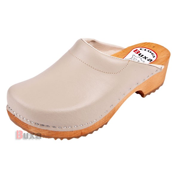 Schwedische Holzschuhe F3 - Beige