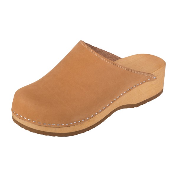 Women's Platform Clogs PZM1 - Honey Nubuck